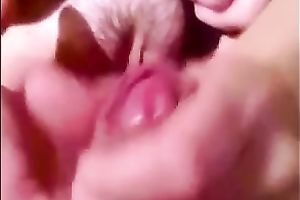 She plays with my flabby rod and I am teasing her muff