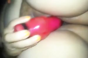 I actually have a fun watching my black cock sluts playing with her marital-device