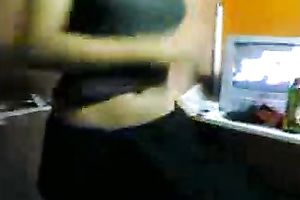 Lovey and captivating office black cock sluts flashing her small goodies