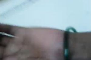 All natural Indian dark head takes beefy jock in her hairless bawdy cleft