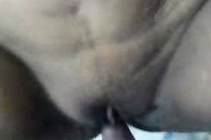 All natural Indian dark head takes beefy jock in her hairless bawdy cleft