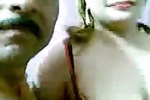 Big boobed Arabian mama giving great tit job on camera