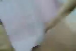 Big boobed Arabian mama giving great tit job on camera