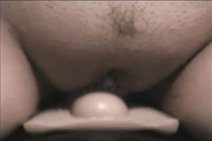 Horny and lascivious chunky girlfriend riding a recent sybian