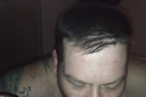 My tattooed boyfriend can't live without teasing my bawdy cleft with his tongue