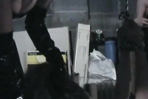 Lesbian femdom fuckfest with some BDSM elements with breasty bitches