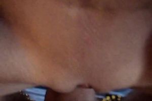 Rapacious amateur brunette hair white bitch gave wild head in advance of missionary fuck