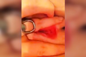 Anonymous handsome playgirl pleases her pink poontang