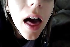 Nerdy dark brown didn't hesitate to engulf my buddy's ramrod dry