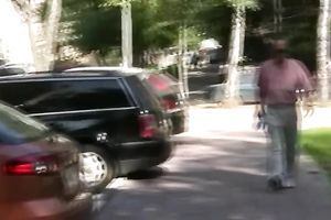 Busty and sexy non-professional Russian hottie pissing in her pants