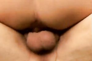 Skanky blond legal age teenager bonks an aged fellow in the woods