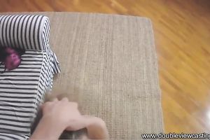 After engulfing lollicock brunette hair nympho want to take tool in her bum