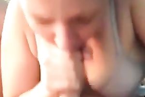 Chubby German girl engulfing my jock deepthroat at the picnic outdoor