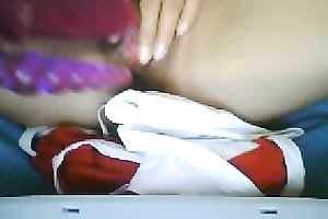 Eye catching Mexican mommy bonks her wet crack with sextoy on web camera