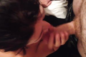 big beautiful woman whorish mama sucking my dick balls deep in amateur vid