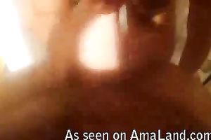 Very closeup POV clip of my redhead honey giving me head