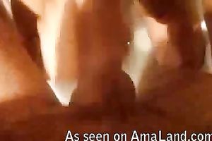 Very closeup POV clip of my redhead honey giving me head