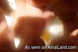 Very closeup POV clip of my redhead honey giving me head