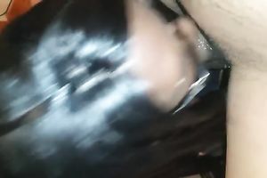 Black haired nerdy nympho took my friend's strong BBC in her throat