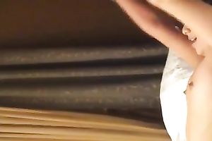 Seductive svelte dark brown hottie in nylons shamelessly sucked my ally