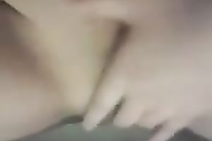 Cute dark brown Asian nympho fingered herself in kinky self taped vid