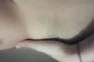 Cute dark brown Asian nympho fingered herself in kinky self taped vid