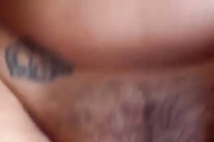 Shagging my hot white bitch in her shaggy moist love tunnel missionary style