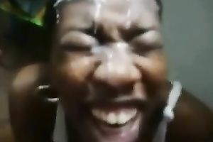 Cum-addicted trollop sucks my rock hard penis like a pro