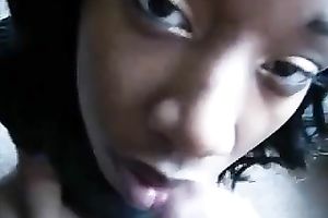 Cum-addicted trollop sucks my rock hard penis like a pro