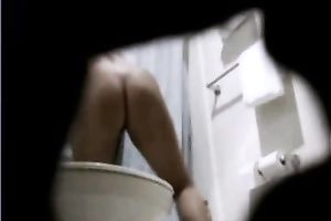 Spy webcam vid of sitting and pissing on the WC bowl wifey