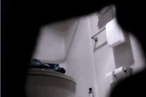 Spy webcam vid of sitting and pissing on the WC bowl wifey