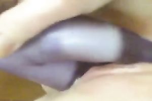 Very hawt lover sucks my dick and I fuck her with double headed fake penis toy