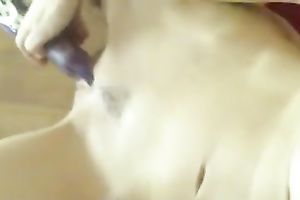 Very hawt lover sucks my dick and I fuck her with double headed fake penis toy