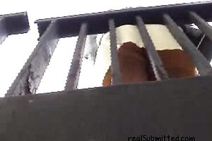 Juicy dilettante random slutty wife on the stairs filmed upskirt