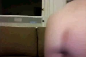 Horny playgirl shows off her moist mounds and large arse