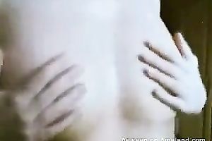 Awesome masturbation episode of a hot petiete honey with ribbed sex-toy