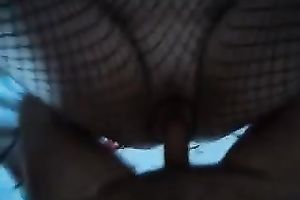 I fuck my wicked cheating wife wearing fishnet body stockings