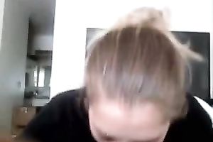 Nasty roommate enjoys engulfing my dark 10-Pounder in POV video