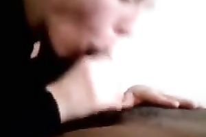 Nasty roommate enjoys engulfing my dark 10-Pounder in POV video