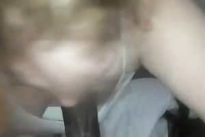 Amateur chunky golden-haired haired wench sucked my buddy's biggest BBC greedily