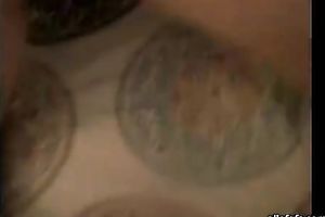 Big hunk with giant pecker left no holes unfucked on her honey