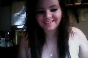 big beautiful woman youthful wench masturbating with large sex toy in non-professional episode