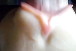 A plastic cunt toy getting used closeup and jizzed