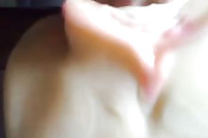 A plastic cunt toy getting used closeup and jizzed