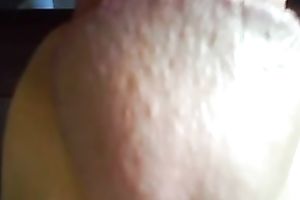 A plastic cunt toy getting used closeup and jizzed