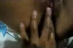 My hard schlong going in the soaked snapper of my breasty GF