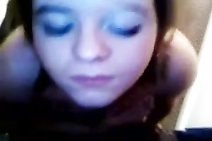 College BBC slut blowing me nicely andgetting facial spunk flow