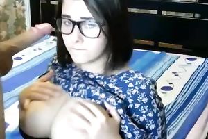 My GF is one brainy babe with big milk shakes who knows how to give a great BJ