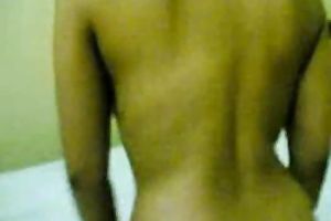 Indonesian girlfriend shakes her large natural melons when riding me