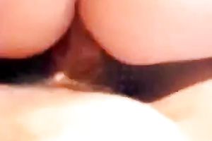 Palatable long haired playgirl rides me and later swallows my cum in pov